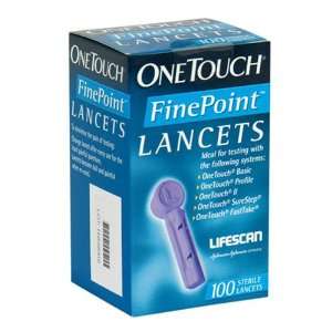   OneTouch Fine Point Sterile Lancets   100 ea