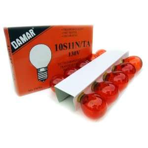   Amber Incandescent Color Light Bulb E17 Intermediate Base 130V