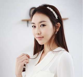 Charm White Pearl Head Band Hairband Accessory New Comming + Free 