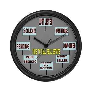  Real Estate Agent Clock Funny Wall Clock by  