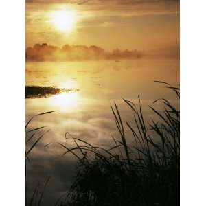 Morning fog on Hummel Lake, Lopez Island, Washington, USA Photographic 