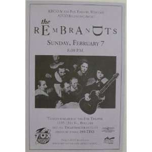  Rembradts Fox Boulder 1993 Concert Poster