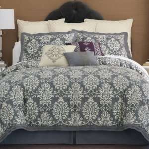  Cindy Crawford Striae Damask Comforter Set and More