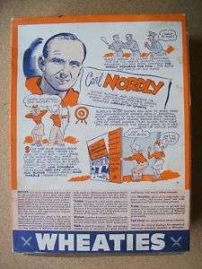   Complete cereal Box Carl Nordly Basketball University of Minnesota