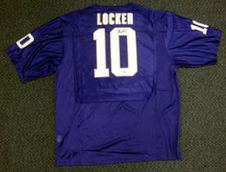 Jake Locker Autographed Washington Huskies Purple Jersey PSA/DNA 