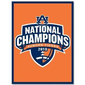  Auburn Tigers 2010 BCS National Champions Orange 48 x 60 