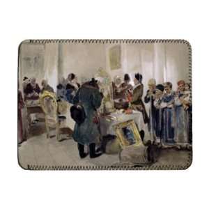  Auction of Serfs, 1910 (w/c on paper) by   iPad Cover 