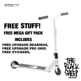 GRIT FLUX FIXED PRO STUNT STREET PARK EXTREME SCOOTER WHITE NEW IN 