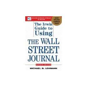    Irwin Guide to Using Wall Street Journal 7TH EDITION Books