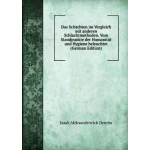   (German Edition) (9785874180881) Isaak Aleksandrovich Dembo Books