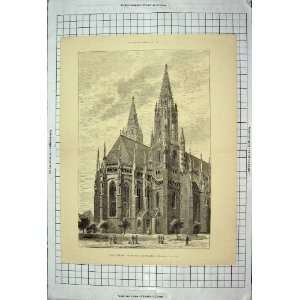  Architecture 1883 Ulm Cathedral Restoration Choir