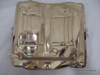 Anya Hindmarch Gold Metallic Wallet Clutch  