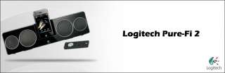 Logitech Pure Fi Anywhere 2 BLACK Speakers ipod iphone 00097855051882 