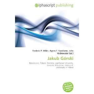  Jakub Górski (9786132729644) Books