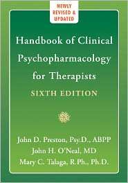 Handbook of Clinical Psychopharmacology for Therapists, (1572246987 