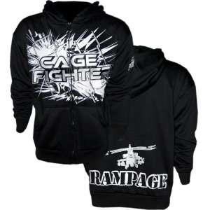  Cage Fighter Quentin Rampage Jackson MMA Zip Hoodie 