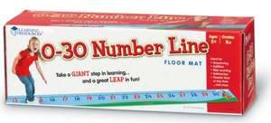   0 30 Number Line Floor Mat by Learning Resources