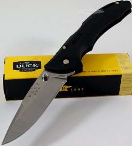 Buck USA Black Bantam Lockback Skinning Hunting Folding Pocket Knife 