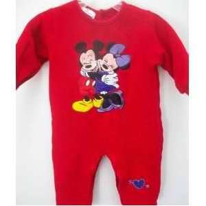  Club House, Hugging Minnie Mouse Red Body Suit, Romper Dress Great for