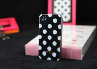   Kate Spade White Dot silica gel Case iphone apple iphone 4 4S  