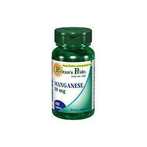  Manganese 50 mg 50 mg 100 Tablets