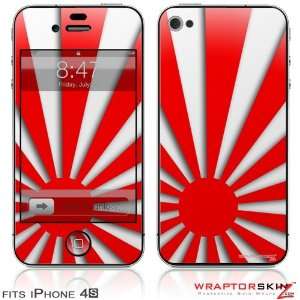  iPhone 4S Skin Rising Sun Japanese Flag Red by 
