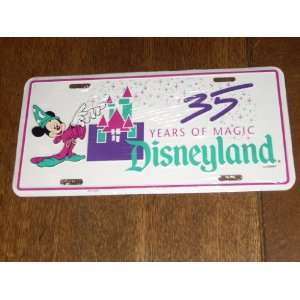   MAGIC Commemorative License Plate. Disney #89 1 2680 