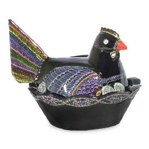  Lacquered wood box, Comfy Hen