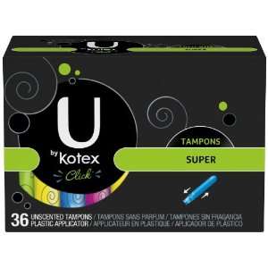  U By Kotex Click* Super Tampons, 36 Count Health 