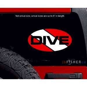  Dive Oval Flag Decal 