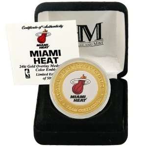 Miami Heat 24Kt Gold Team Mint Coin 