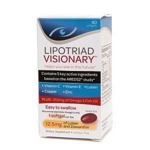  Lipotriad Visionary Eye Vitamins, Softgels, 60 ea Health 