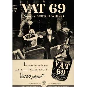  1936 Ad VAT 69 Park Tilford Scotch Whisky Club Liqueur 