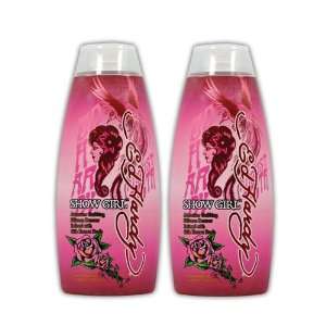  Lot 2 Ed Hardy Show Girl Indoor Tanning Lotion Accelerator 