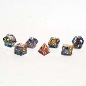  Chessex Dice Polyhedral 7 Die Festive Dice Set   Carousel 