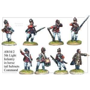  AWI Light Infantry in Horse Tail Helmets Command Toys 