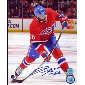 Pk Subban Montreal Canadiens Autographed/Hand Signed 16x20 Shooting 