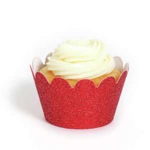  Dress My Cupcake Mini Red Reusable Glitter Cupcake 