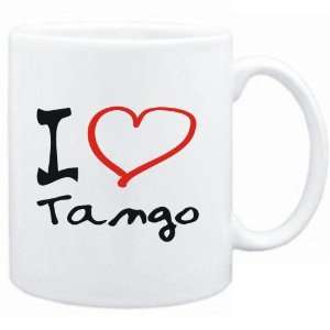  Mug White  I LOVE Tango  Music