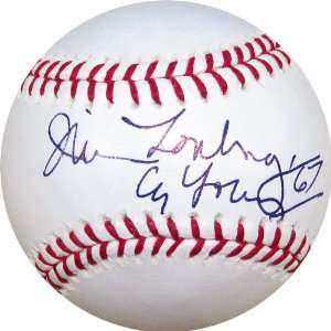  Jim Lonborg Cy Young 67 Autographed Baseball Sports 