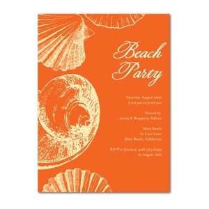  Party Invitations   Seashell Impression By Picturebook 