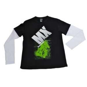   Youth Kids Mx Long Sleeve Twofer T shirt Size Small 