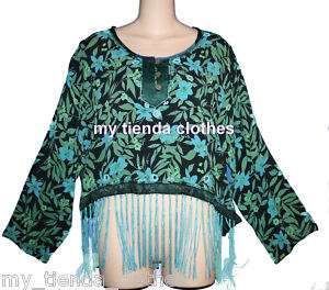 TIENDA HO NOTHING MATCHES INDIA FUN FRINGE HEM TOP  