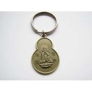  Keychain Quan Yin Goddess Buddha Blessings Coin 