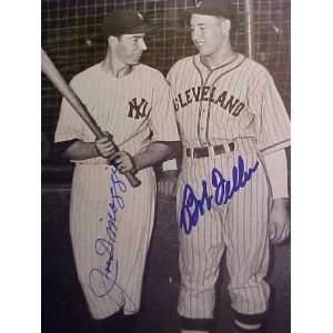  Joe Dimaggio New York Yankees & Bob Feller Cleveland 