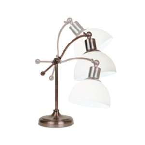 OTT LITE Tupelo Copper Bronze Adjustable Arm Desk Lamp