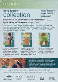 EXHALE Mind Body Spa CORE FUSION COLLECTION 3 Pack DVD  