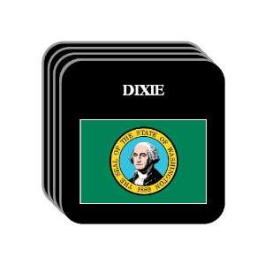 US State Flag   DIXIE, Washington (WA) Set of 4 Mini Mousepad Coasters