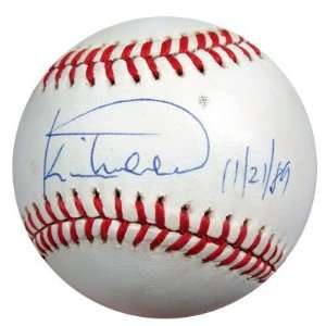 Kevin Mitchell Autographed/Hand Signed NL Baseball PSA/DNA #P30099