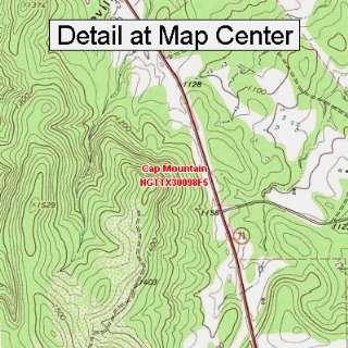  USGS Topographic Quadrangle Map   Cap Mountain, Texas 